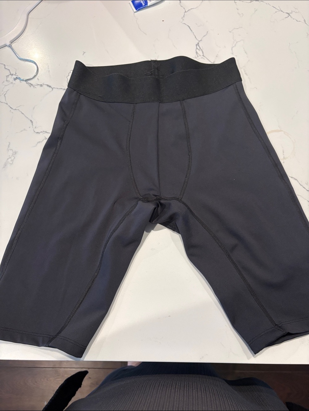 Men's Black Stretch Boxer Briefs with Supportive Waistband